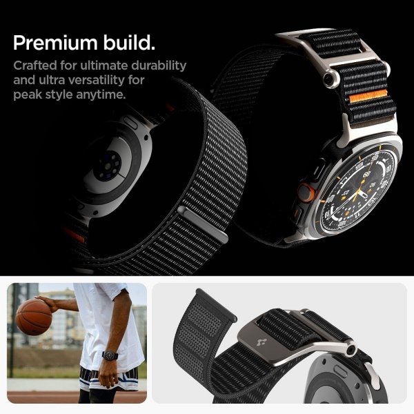 Spigen Samsung Galaxy Watch Ultra Armband DuraPro Flex Svart