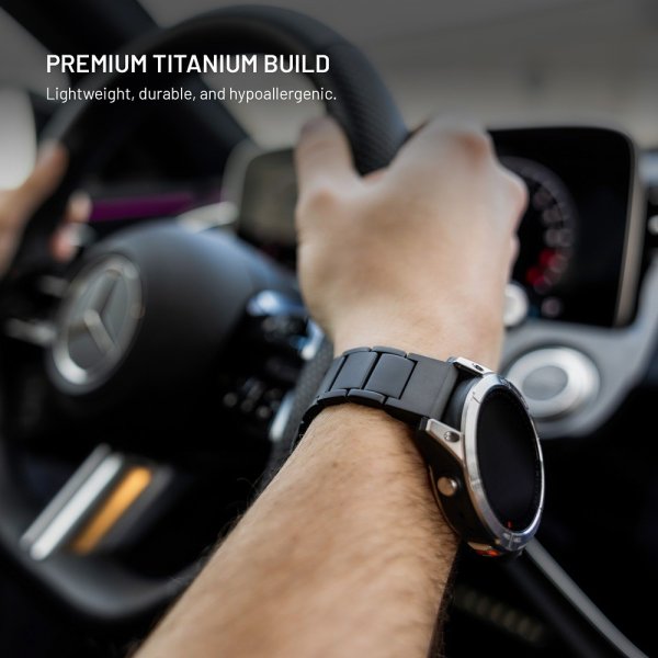 Fixed Samsung Galaxy Watch Ultra Armband Titanium Strap Svart