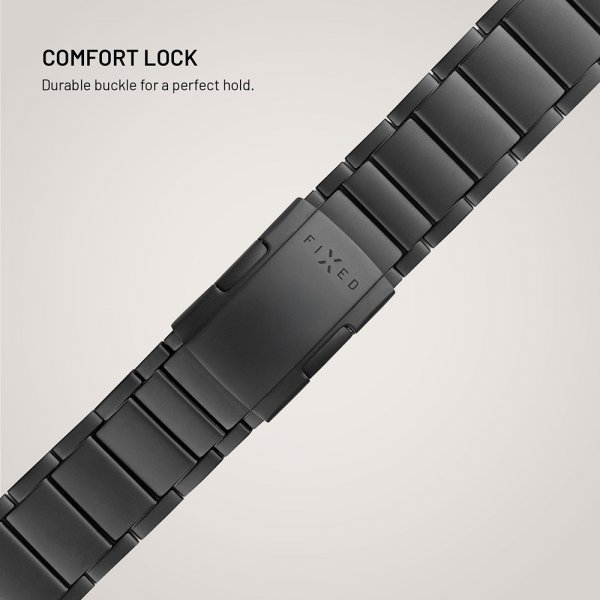 Fixed Samsung Galaxy Watch Ultra Armband Titanium Strap Svart