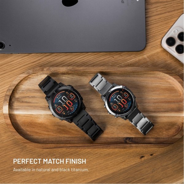 Fixed Samsung Galaxy Watch Ultra Armband Titanium Strap Svart