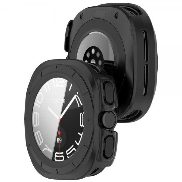 Samsung Galaxy Watch Ultra Skal med Inbyggt skärmskydd Svart