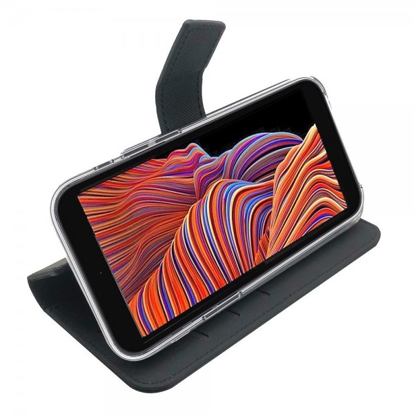 Celly Samsung Galaxy XCover 5 Fodral Wally Wallet Case Svart