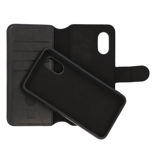 Rvelon Samsung Galaxy XCover 5 Fodral Magnetiskt Avtagbart Skal Svart