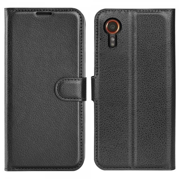 Samsung Galaxy XCover 7 Fodral Litchi Svart