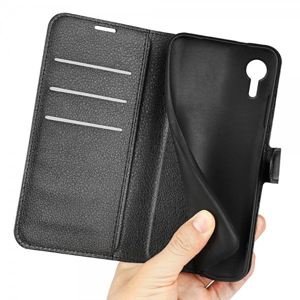 Samsung Galaxy XCover 7 Fodral Litchi Svart