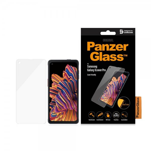 PanzerGlass Samsung Galaxy XCover Pro Skärmskydd Edge-to-Edge Case Friendly