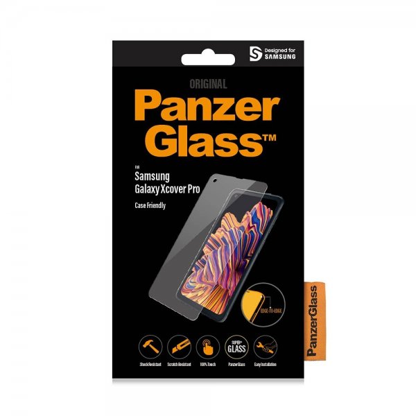 PanzerGlass Samsung Galaxy XCover Pro Skärmskydd Edge-to-Edge Case Friendly
