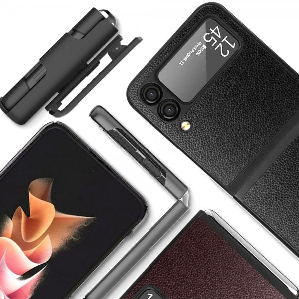 Samsung Galaxy Z Flip 3 Fodral med Bältesclip Grå
