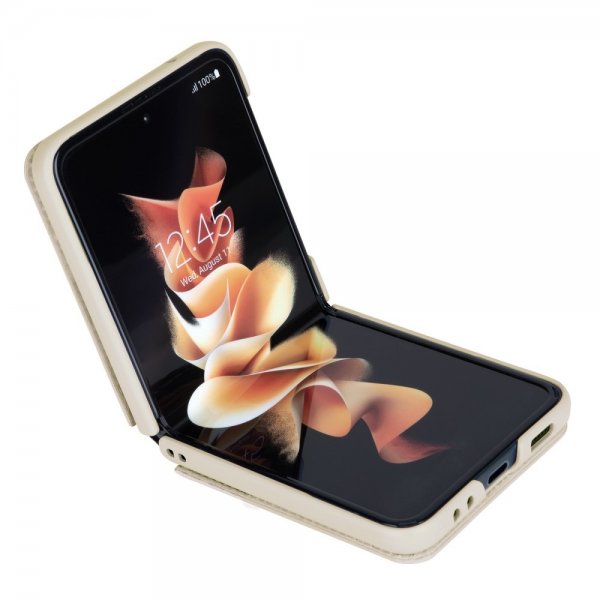 Nillkin Samsung Galaxy Z Flip 4 Skal Qin Series Guld