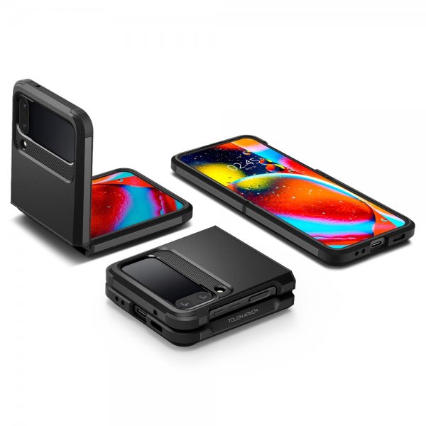 Spigen Samsung Galaxy Z Flip 4 Skal Tough Armor Svart