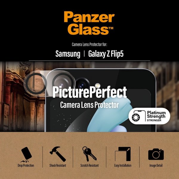 PanzerGlass Samsung Galaxy Z Flip 5 Kameraskydd PicturePerfect