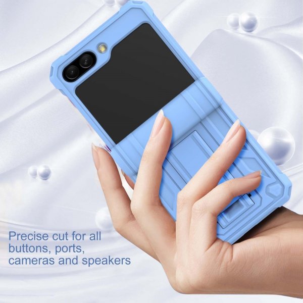 Samsung Galaxy Z Flip 5 Skal Stativfunktion Ljusblå