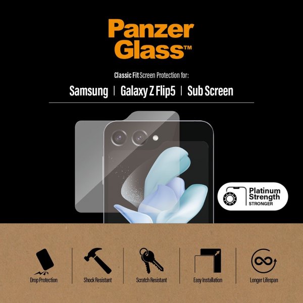 PanzerGlass Samsung Galaxy Z Flip 5 Skärmskydd Classic Fit