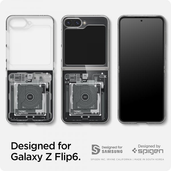 Spigen Samsung Galaxy Z Flip 6/Galaxy Z Flip 7 FE Skal Air Skin Zero One Svart