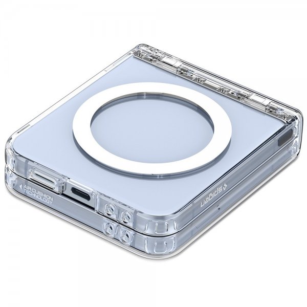 Spigen Samsung Galaxy Z Flip 6/Galaxy Z Flip 7 FE Skal Ultra Hybrid Pro MagFit Clear White