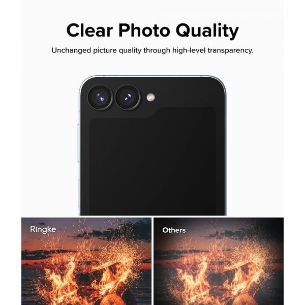 Ringke Samsung Galaxy Z Flip 6/Flip 7 FE Kameraskydd Camera Lens Frame 2-pack