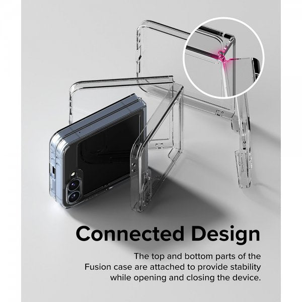 Ringke Samsung Galaxy Z Flip 6/Flip 7 FE Skal Fusion Transparent