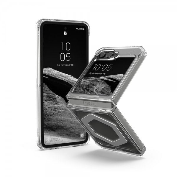 Urban Armor Gear (UAG) Samsung Galaxy Z Flip 6/Flip 7 FE Skal Plyo Pro MagSafe Ice/Silver