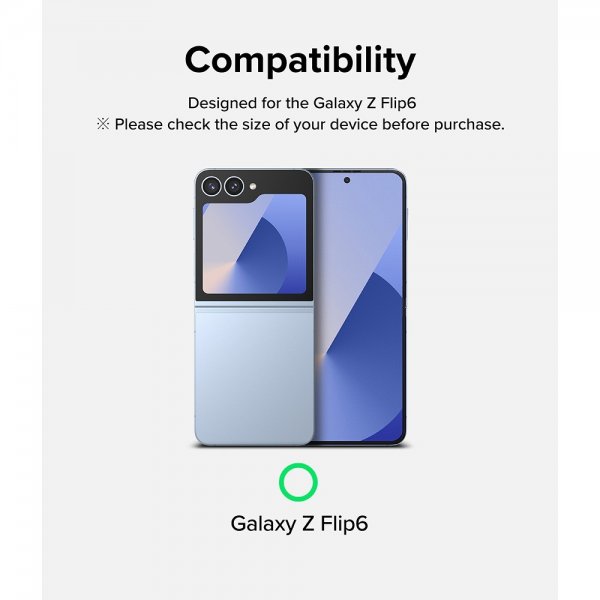 Ringke Samsung Galaxy Z Flip 6/Flip 7 FE Skärmskydd Dual Easy Film 2-pack