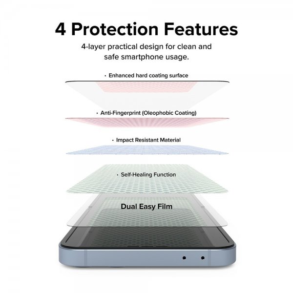 Ringke Samsung Galaxy Z Flip 6/Flip 7 FE Skärmskydd Dual Easy Film 2-pack