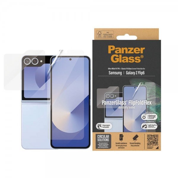 PanzerGlass Samsung Galaxy Z Flip 6/Flip 7 FE Skärmskydd FlipFoldFlex