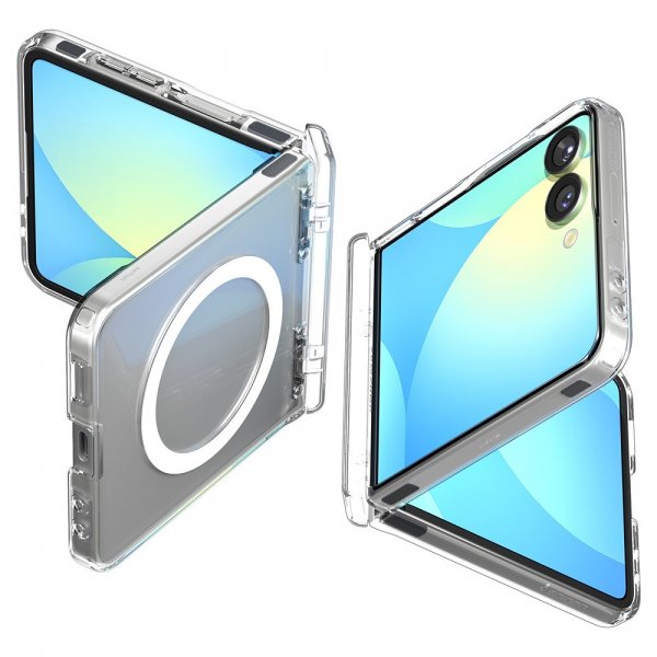 Spigen Samsung Galaxy Z Flip 7 Skal Ultra Hybrid Pro MagFit Clear White