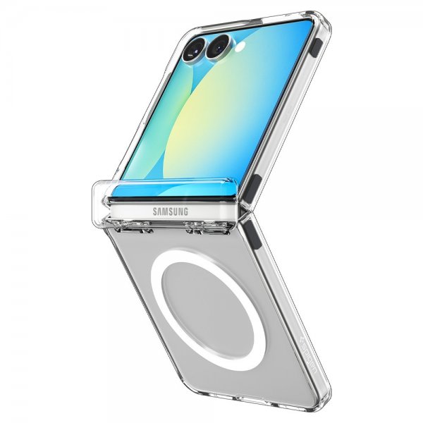 Spigen Samsung Galaxy Z Flip 7 Skal Ultra Hybrid Pro MagFit Clear White