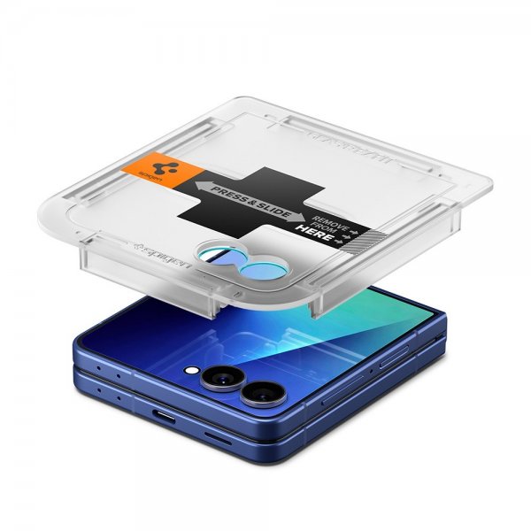 Spigen Samsung Galaxy Z Flip 7 Skärmskydd GLAS.tR EZ Fit 2-pack