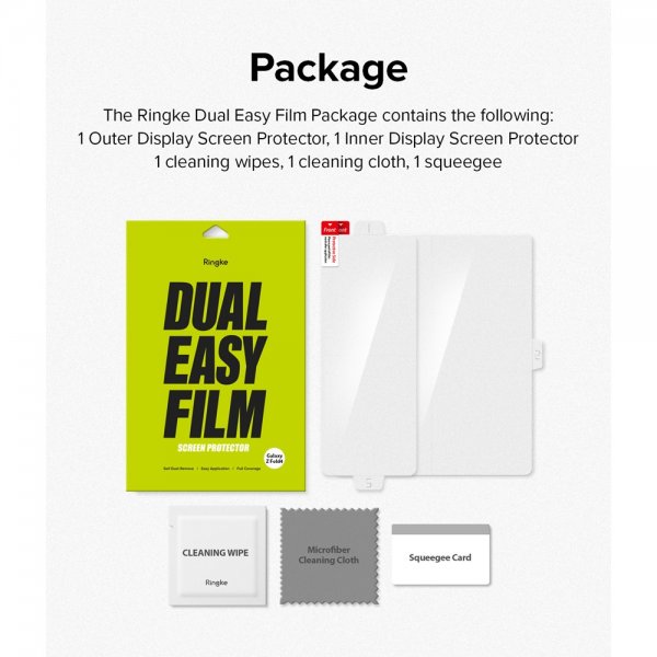 Ringke Samsung Galaxy Z Fold 4 Skärmskydd Dual Easy Film