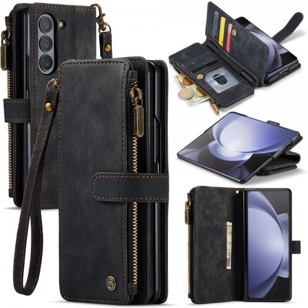 CaseMe Samsung Galaxy Z Fold 5 Fodral C30 Series Svart
