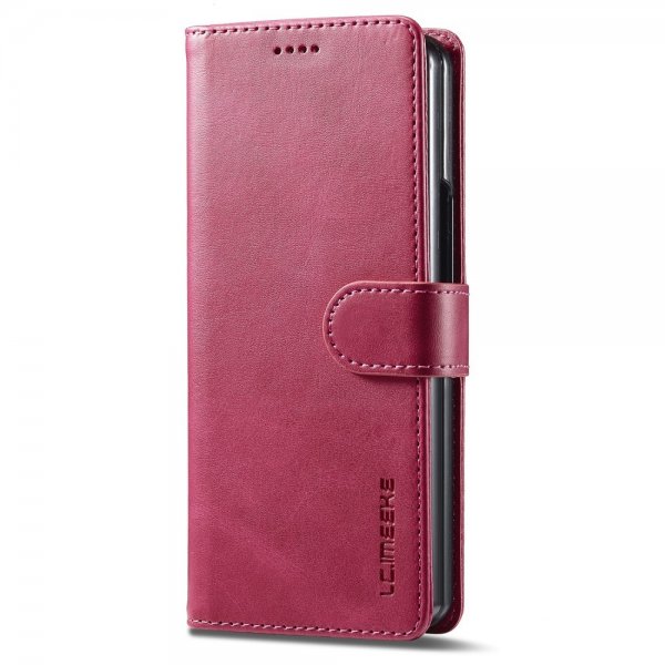 Lc.Imeeke Samsung Galaxy Z Fold 5 Fodral med Kortfack Magenta