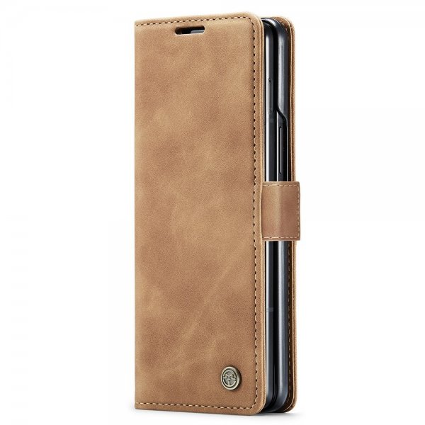 CaseMe Samsung Galaxy Z Fold 5 Fodral Retro Flip Brun