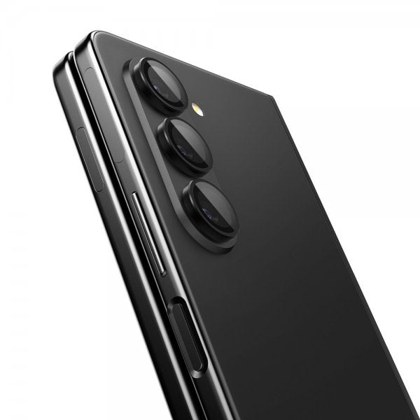 Spigen Samsung Galaxy Z Fold 5 Kameraskydd GLAS.tR EZ Fit Optik Pro 2-pack Svart