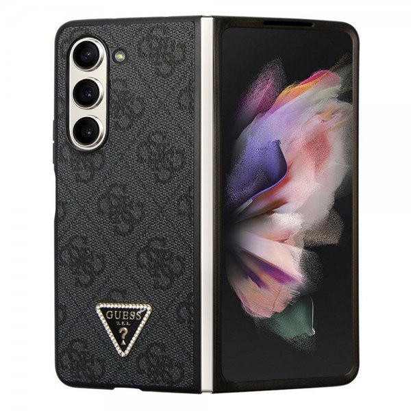 Guess Samsung Galaxy Z Fold 5 Skal 4G Metal Triangle Strass Svart