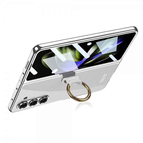 GKK Samsung Galaxy Z Fold 5 Skal Finger Ring Transparent