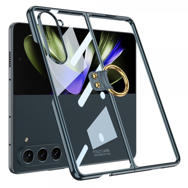 GKK Samsung Galaxy Z Fold 5 Skal med Ringhållare Grön
