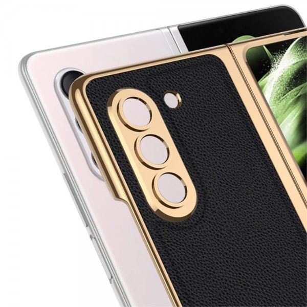 GKK Samsung Galaxy Z Fold 5 Skal Stripe Vit