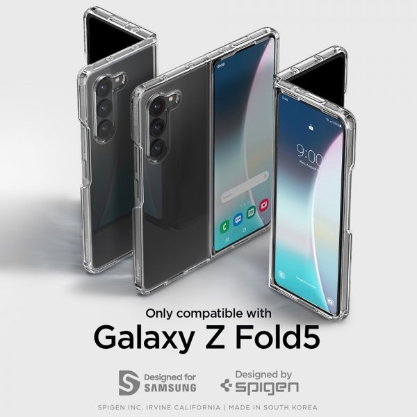 Spigen Samsung Galaxy Z Fold 5 Skal Ultra Hybrid Crystal Clear