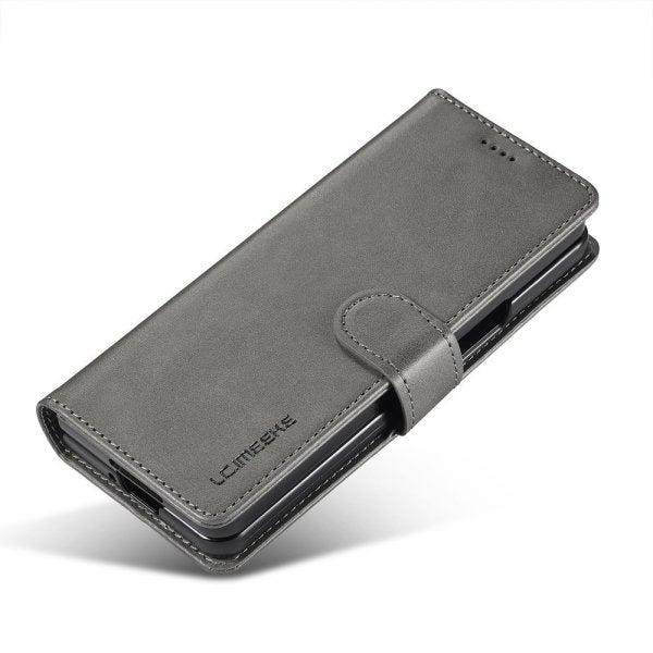 Lc.Imeeke Samsung Galaxy Z Fold 6 Fodral med Kortfack Stativfunktion Grå
