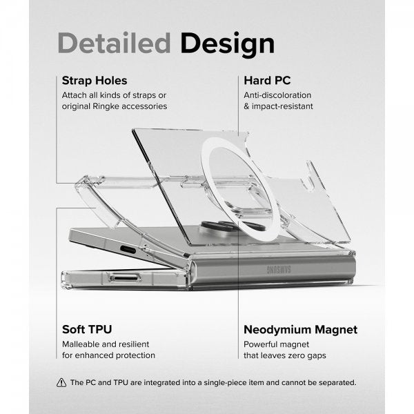 Ringke Samsung Galaxy Z Fold 6 Skal Fusion Magnetic Transparent