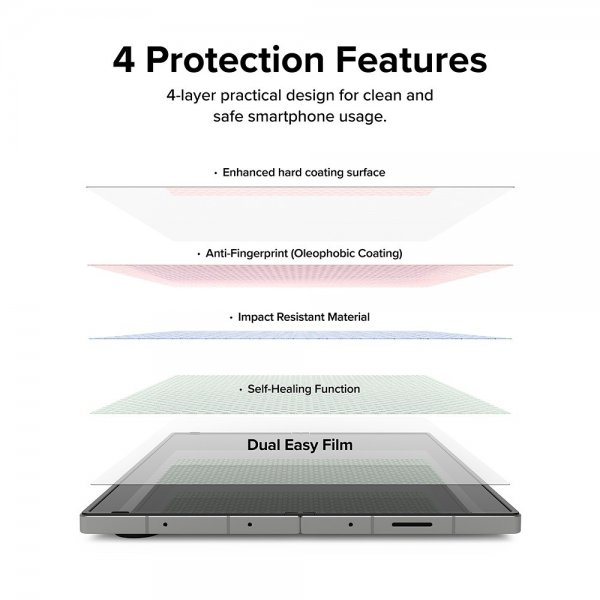 Ringke Samsung Galaxy Z Fold 6 Skärmskydd Dual Easy Film 2-pack