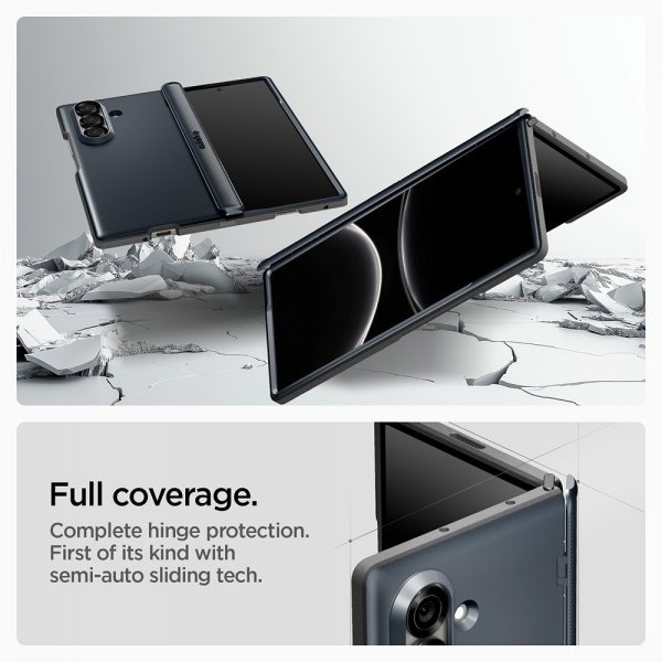 Spigen Samsung Galaxy Z Fold 7 Skal Slim Armor Pro MagFit Metal Slate