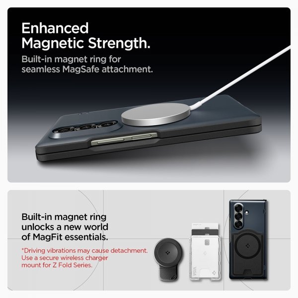 Spigen Samsung Galaxy Z Fold 7 Skal Slim Armor Pro MagFit Metal Slate