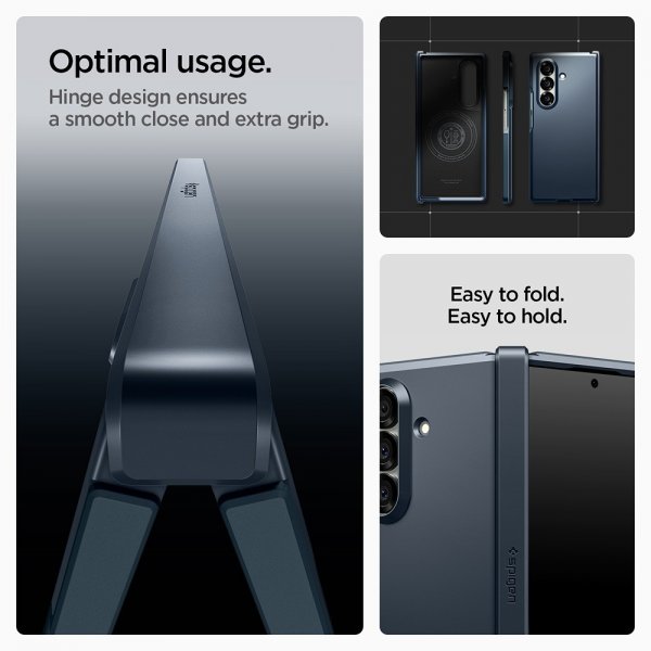 Spigen Samsung Galaxy Z Fold 7 Skal Tough Armor Pro MagFit Metal Slate