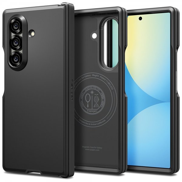 Spigen Samsung Galaxy Z Fold 7 Skal Tough Armor Pro MagFit Svart