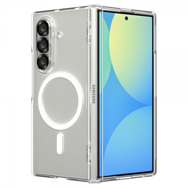 Spigen Samsung Galaxy Z Fold 7 Skal Ultra Hybrid Pro MagFit Clear White