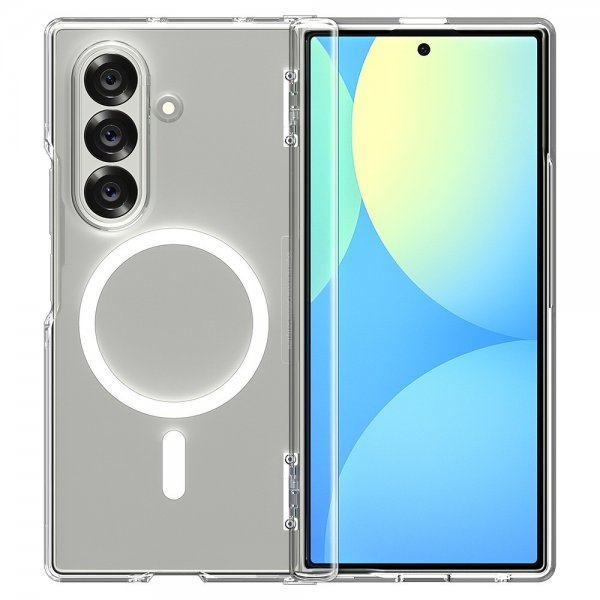 Spigen Samsung Galaxy Z Fold 7 Skal Ultra Hybrid Pro MagFit Clear White