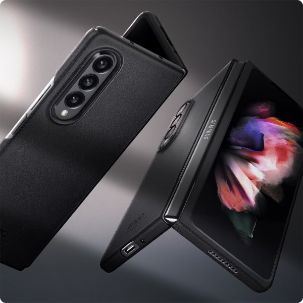 Spigen Samsung Galaxy Z Fold3 Skal Enzo Svart