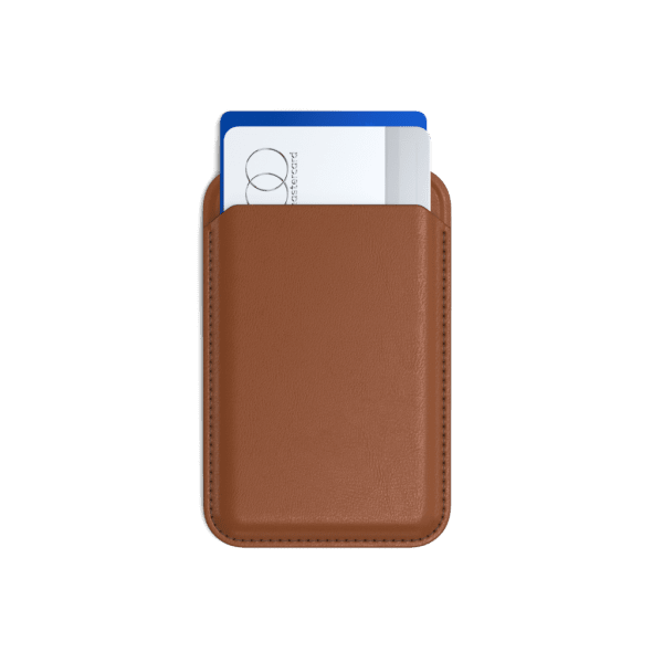 Satechi Korthållare Vegan-Leather Magnetic Wallet Stand Brun