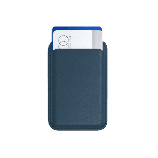 Satechi Korthållare Vegan-Leather Magnetic Wallet Stand Mörkblå